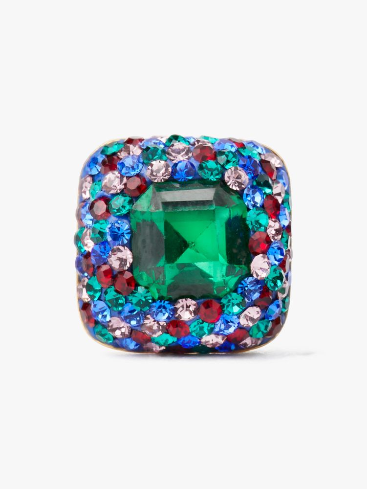 Something Sparkly Cushion Clay Pavé Studs, , Product