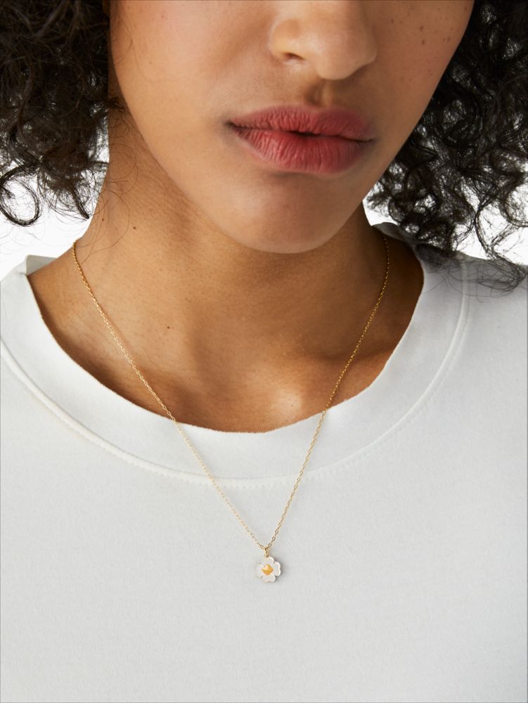 Kate spade gold pendant on sale necklace