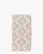 Spade Flower Coated Canvas iPhone 13 Pro Magnetic Wrap Folio Case, , Product