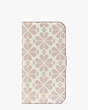 Spade Flower Coated Canvas iPhone 13 Pro Max Magnetic Wrap Folio Case, , Product