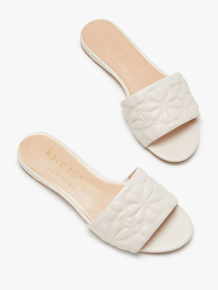 Kate Spade,エミー スライド サンダル,パーチメント