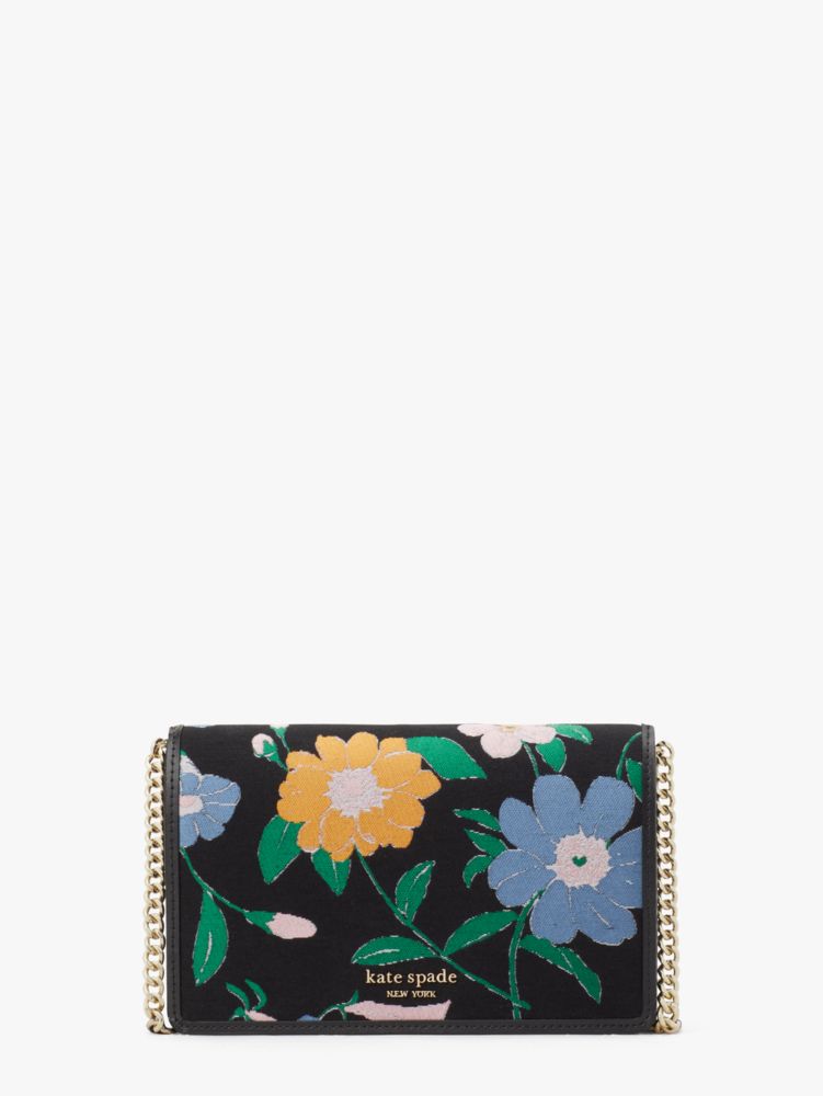 Kate Spade Spade Flower Jacquard Zip Slim Wallet