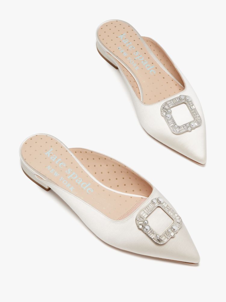 Kate spade hot sale white flats