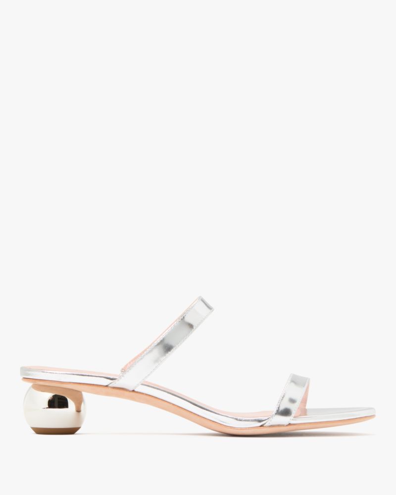 Kate Spade,Palm Springs Slide Sandals,sandals,Evening,Pale Gold