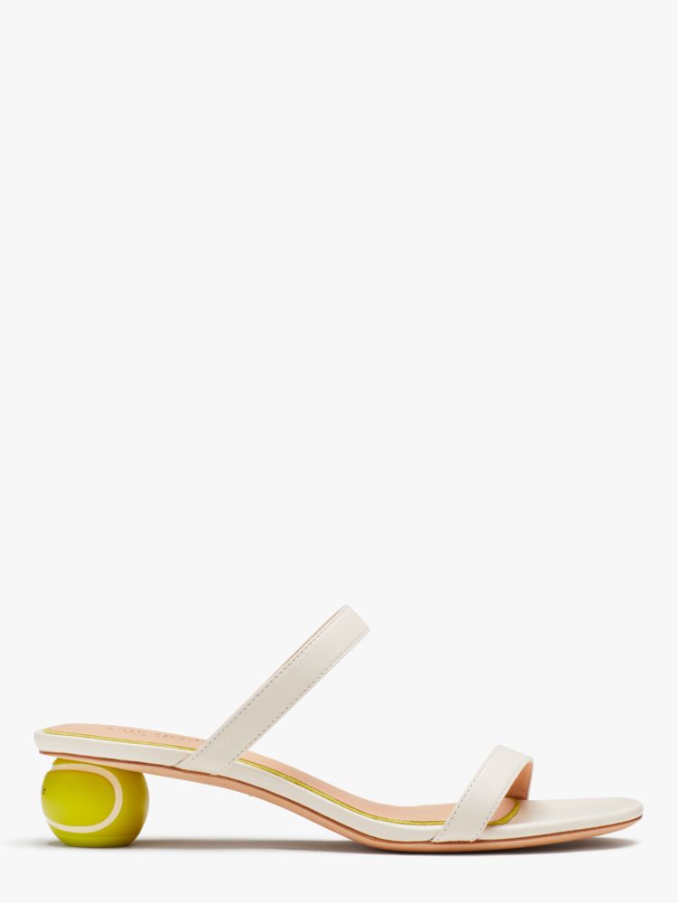 Kate Spade,Play Tennis Slide Sandals,Casual,Parch/Granny Smith