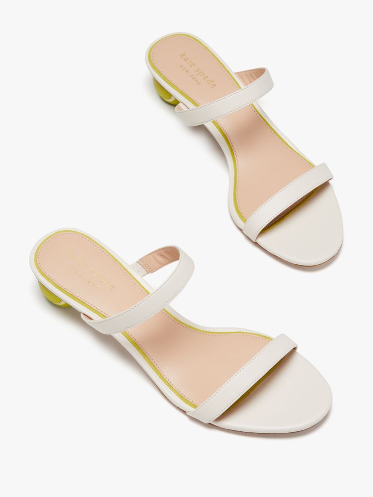 Kate Spade,Play Tennis Slide Sandals,Casual,Parch/Granny Smith