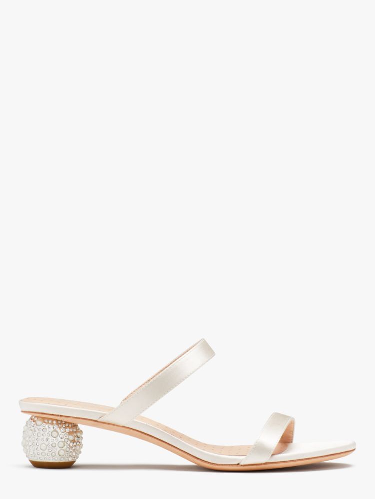 Kate Spade,Palm Springs Crystal Slide Sandals,sandals,Bridal,Ivory Bridal