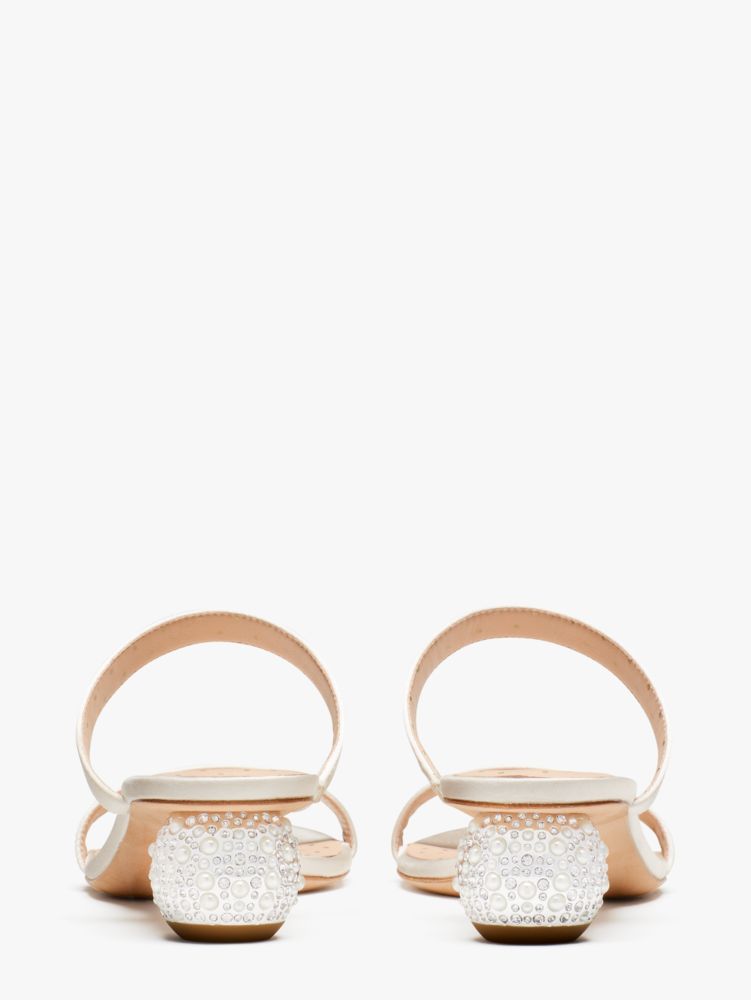 Kate Spade,パーム スプリングス クリスタル スライド サンダル,サンダル ,アイボリーブライダル