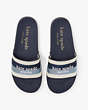 Kate Spade,Buttercup Slide Sandals,sandals,Casual,Blazer Blue/Blue Glow