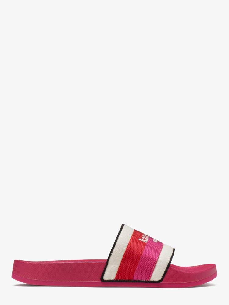 Kate Spade,Buttercup Slide Sandals,sandals,Casual,Festive Pink/Heirloom Tomato