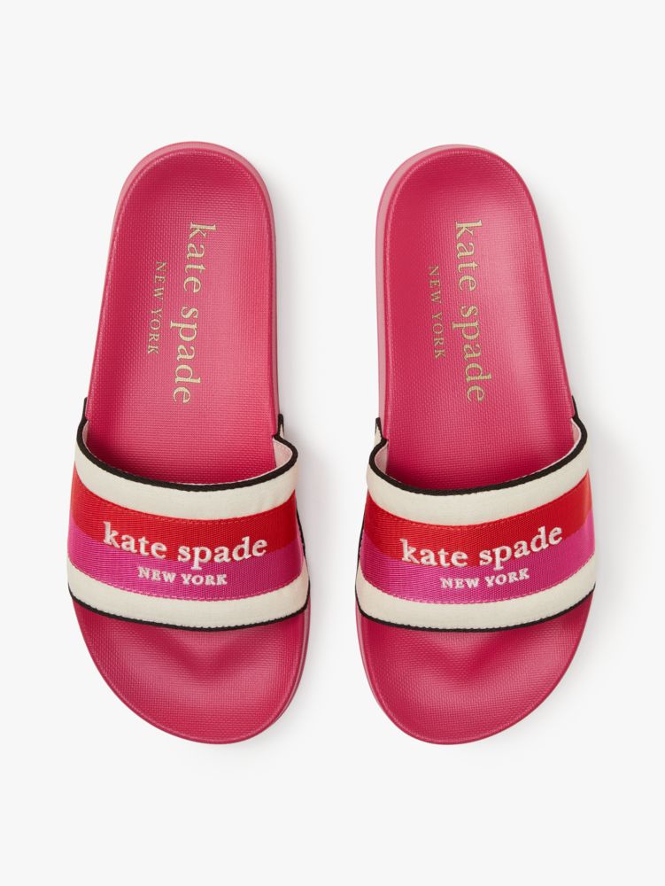 Kate Spade,Buttercup Slide Sandals,sandals,Casual,Festive Pink/Heirloom Tomato