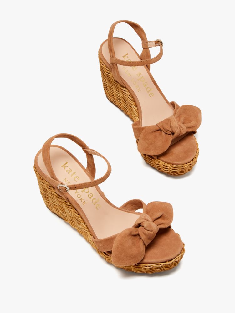 Kate Spade,Patio Platform Wedges,sandals,Casual,Medium Biscotti