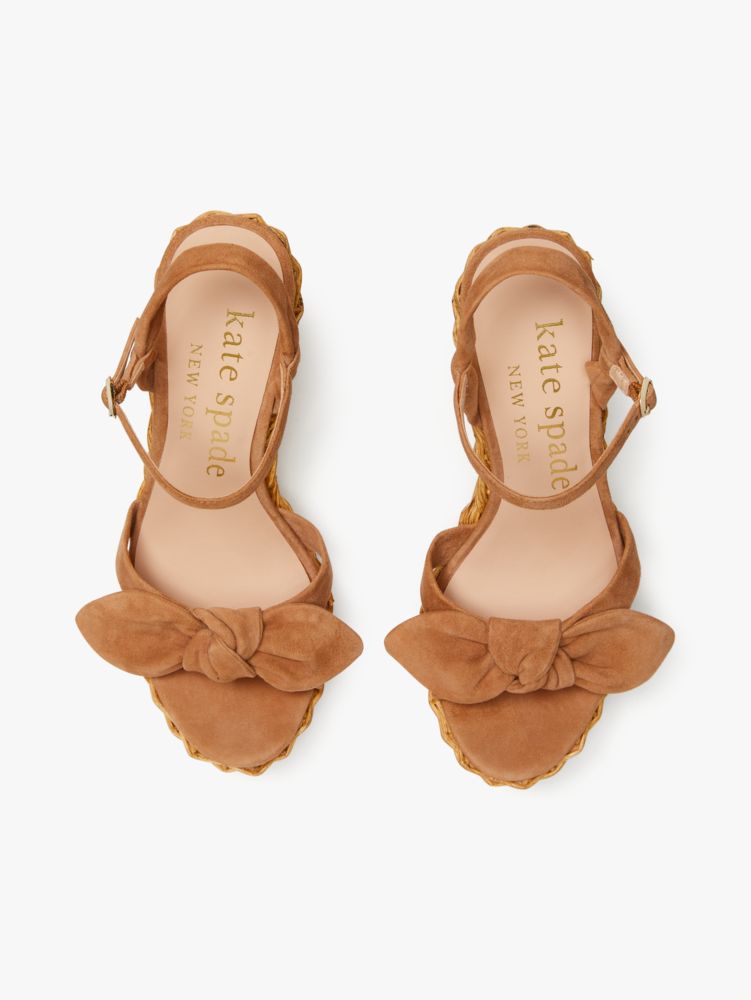 Kate Spade,Patio Platform Wedges,sandals,Casual,Medium Biscotti