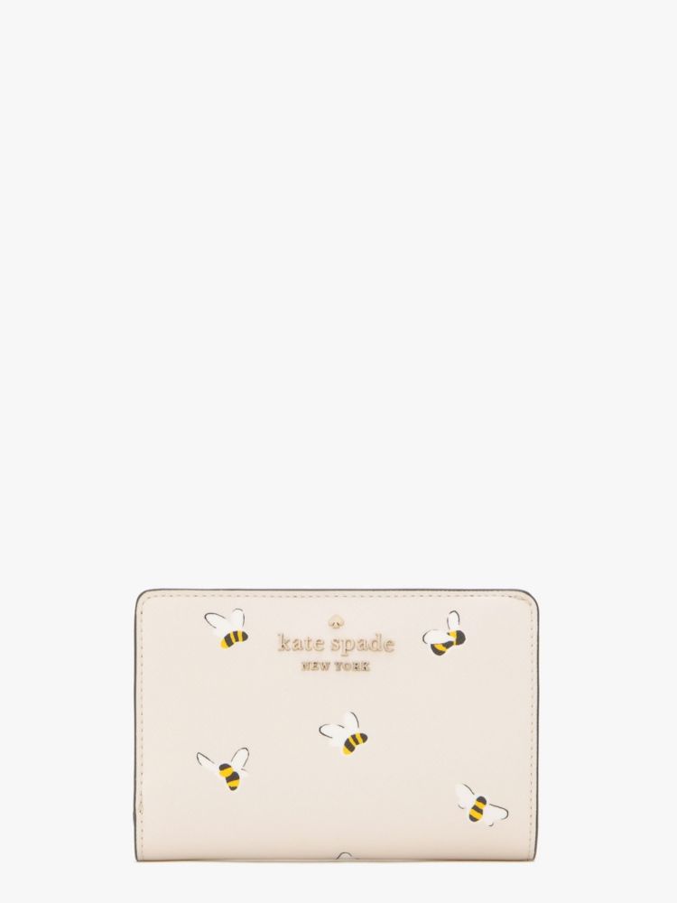 Kate Spade,ステイシー ミディアム コンパクト バイフォールド ウォレット,財布小物,パーチメントマルチ