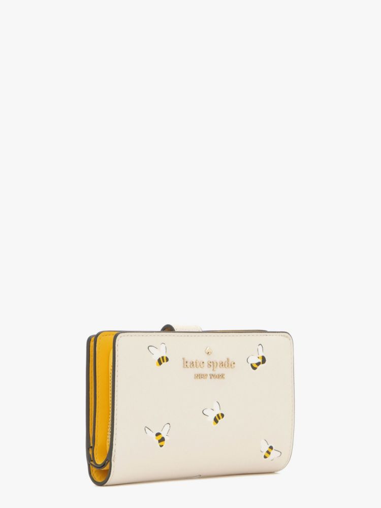 Kate Spade,ステイシー ミディアム コンパクト バイフォールド ウォレット,財布小物,パーチメントマルチ
