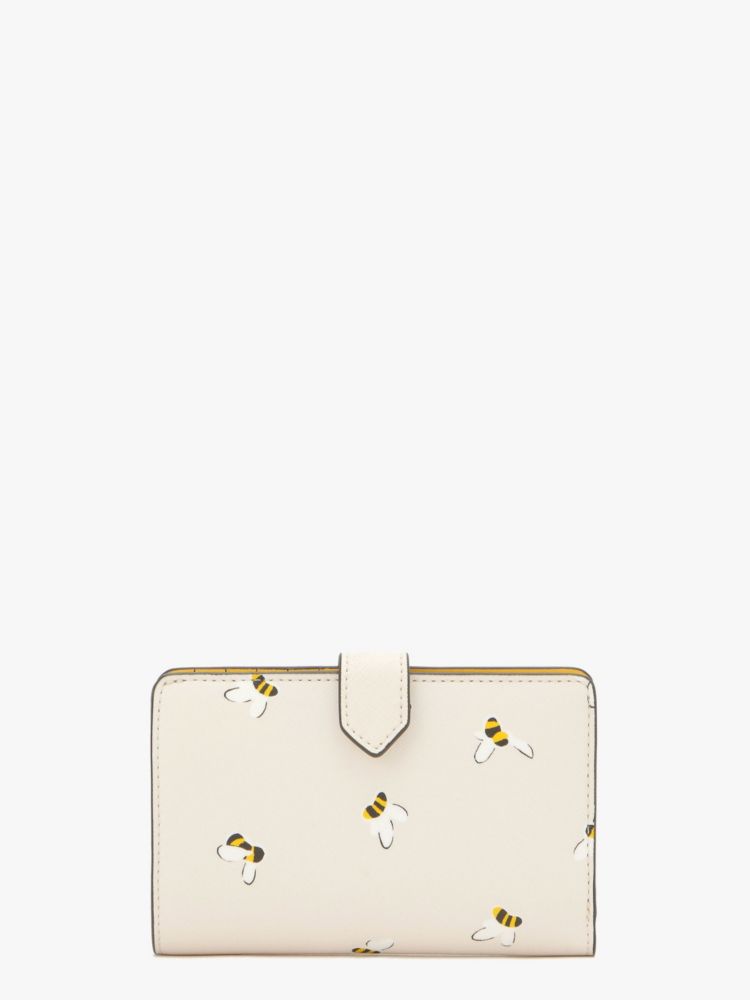 Kate Spade,ステイシー ミディアム コンパクト バイフォールド ウォレット,財布小物,パーチメントマルチ