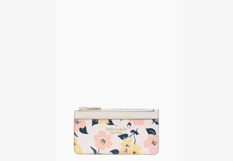 Kate Spade,staci lily blooms boxed large slim card holder,