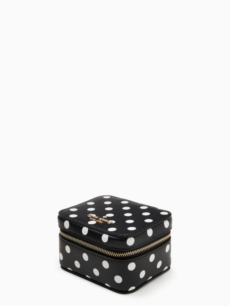 Kate Spade Jewelry | Kate Spade Cheers Boxed Jewelry Holder Charming Dot New | Color: Black/White | Size: Os | Alessiachic's Closet