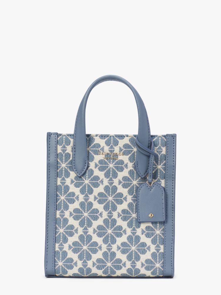 Spade Flower Jacquard North South Crossbody