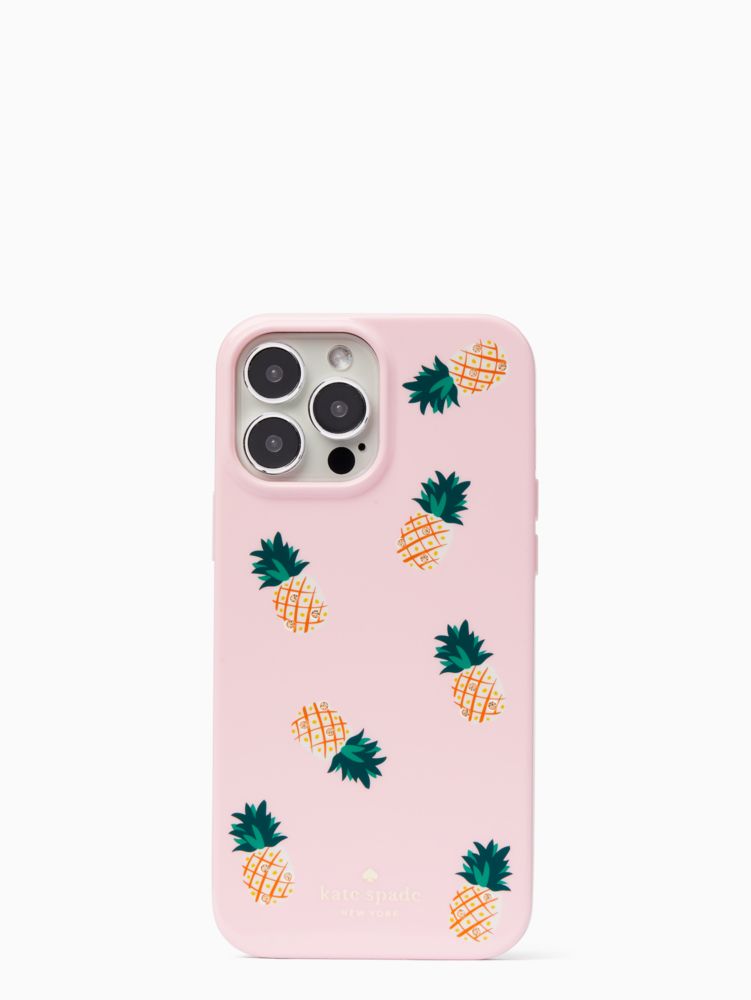 Kate Spade,jeweled pineapple iphone 13 pro max case,Pink Multi