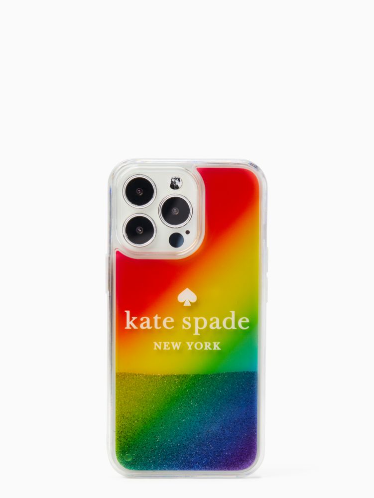 Kate Spade,rainbow iphone 13 pro case,