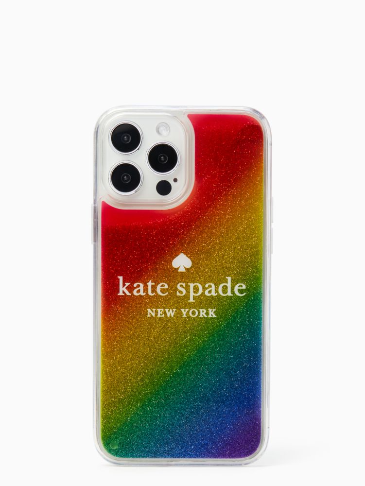 Kate Spade,rainbow iphone 13 pro max case,