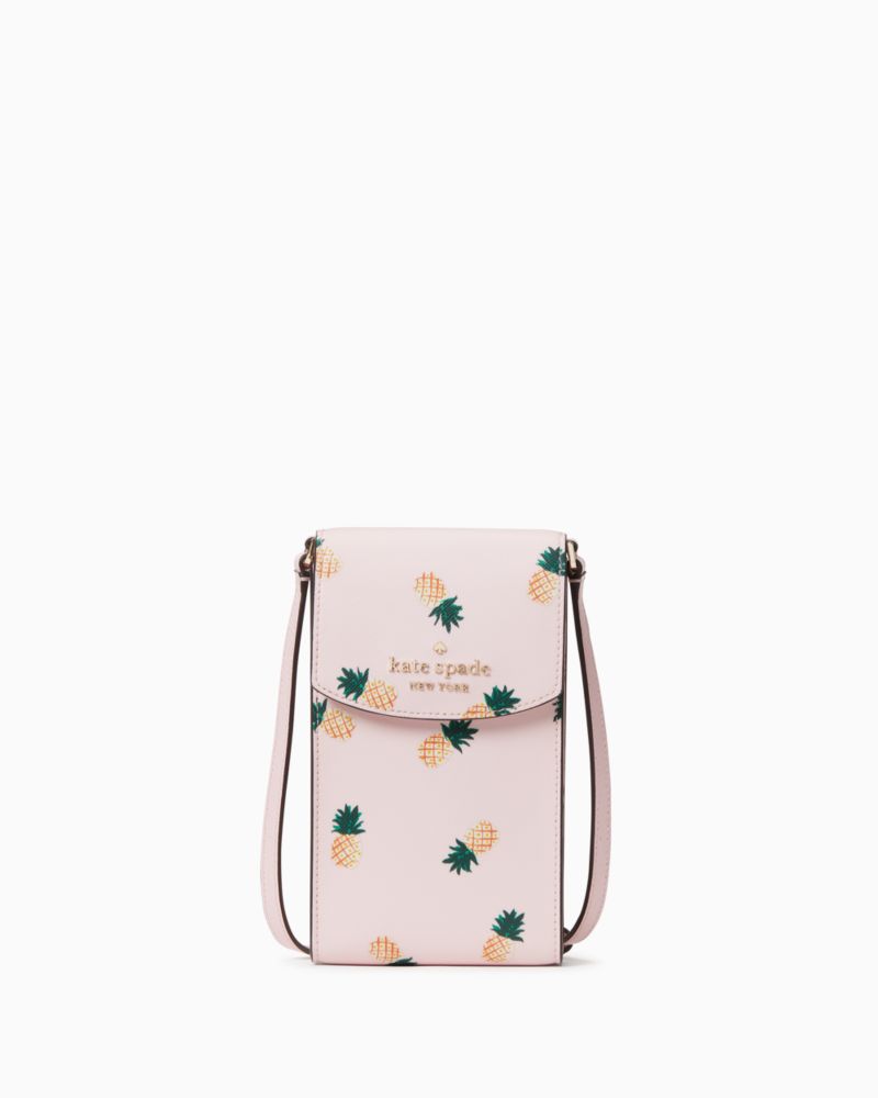 Kate Spade,staci pineapple north south crossbody,Pink Multi