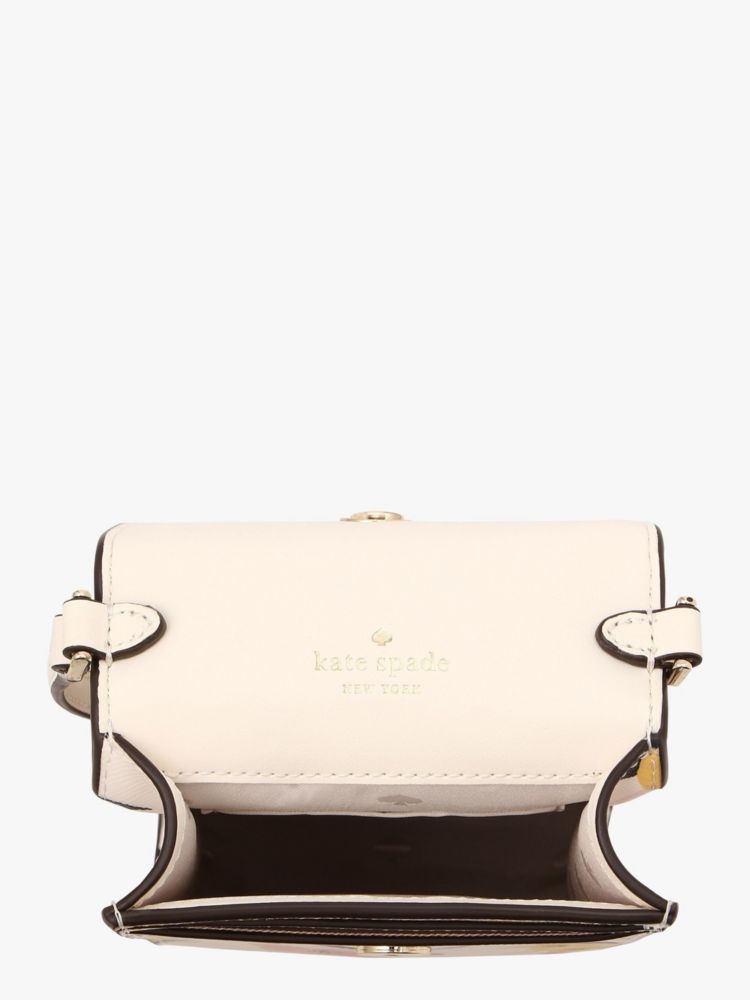 Kate Spade,ステイシー ノース サウス フラップ フォン クロスボディ,テック,クリームマルチ