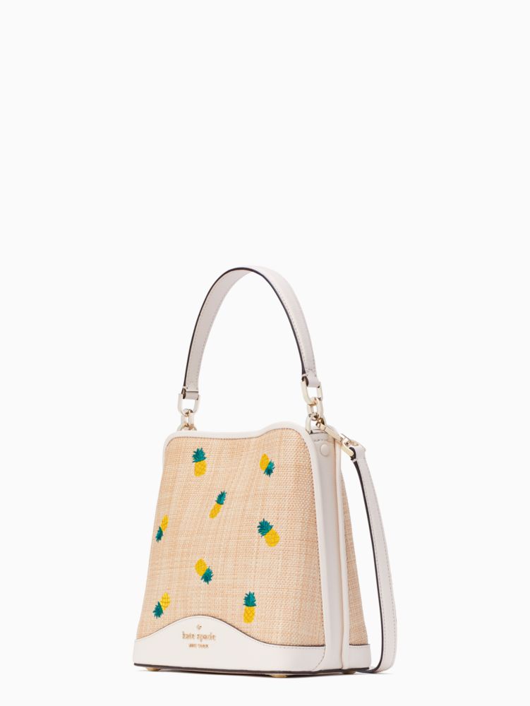 Kate Spade,darcy small pineapple bucket bag,shoulder bags,