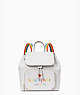 Kate Spade,darcy flap rainbow backpack,backpacks,White Dove