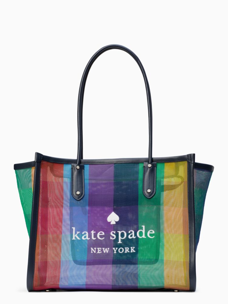 Kate Spade,ella extra large rainbow tote bag,tote bags,