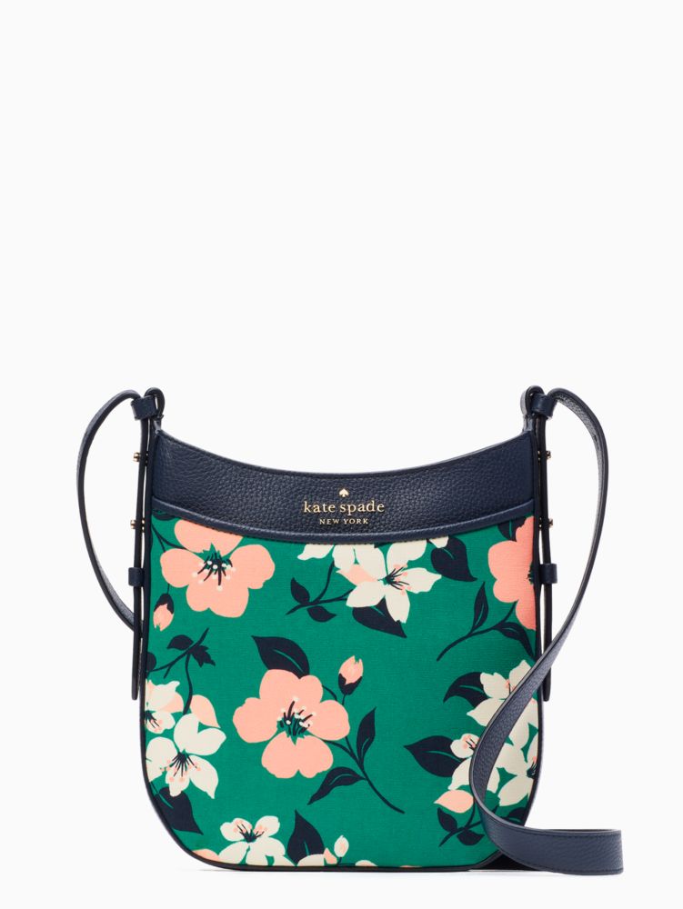 Kate Spade,leila lily blooms north south crossbody,crossbody bags,Green Multi