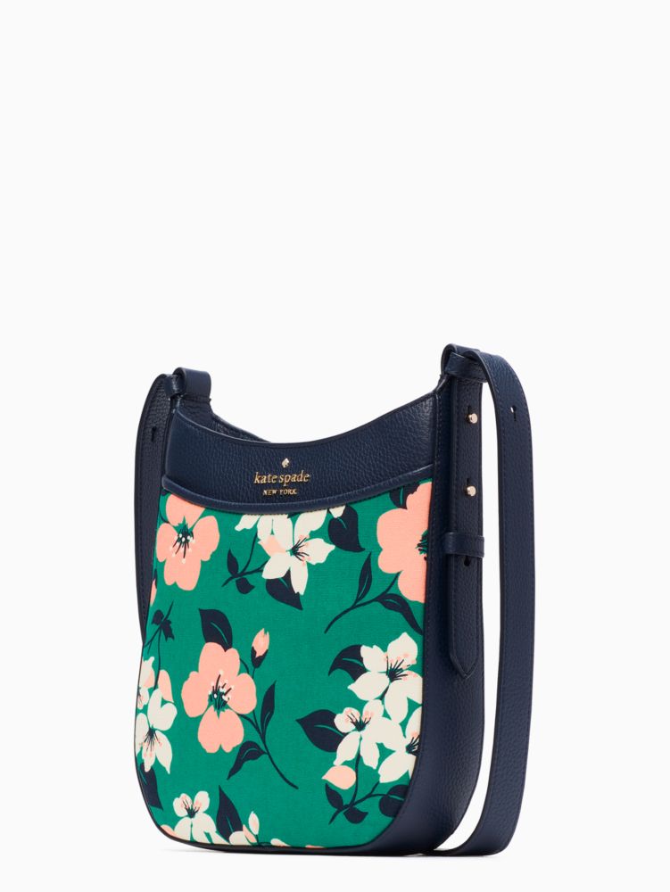 Kate Spade,leila lily blooms north south crossbody,crossbody bags,Green Multi