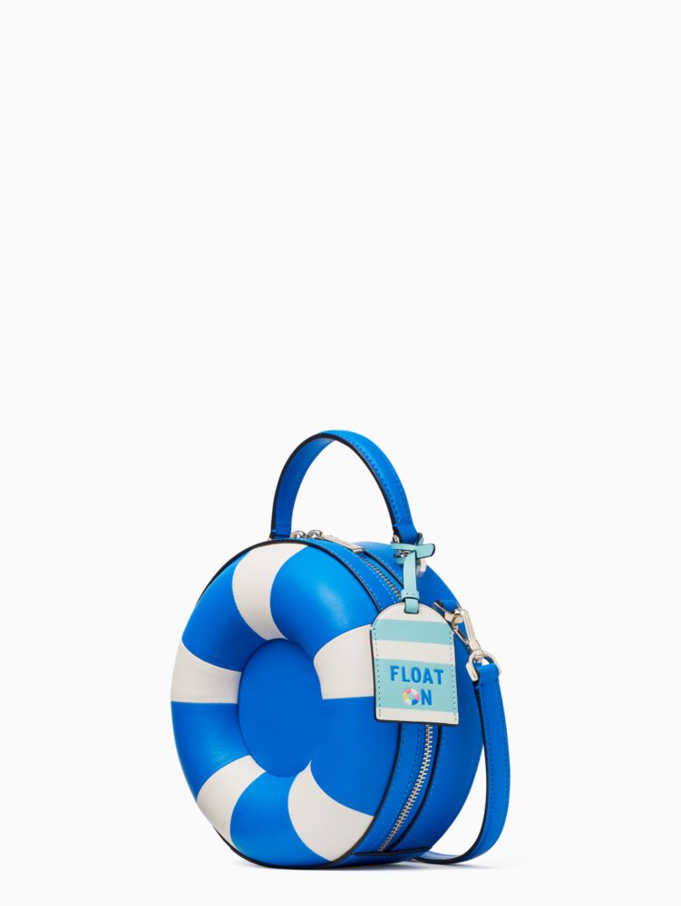 Kate Spade,pool float crossbody,crossbody bags,Blue Multicolor