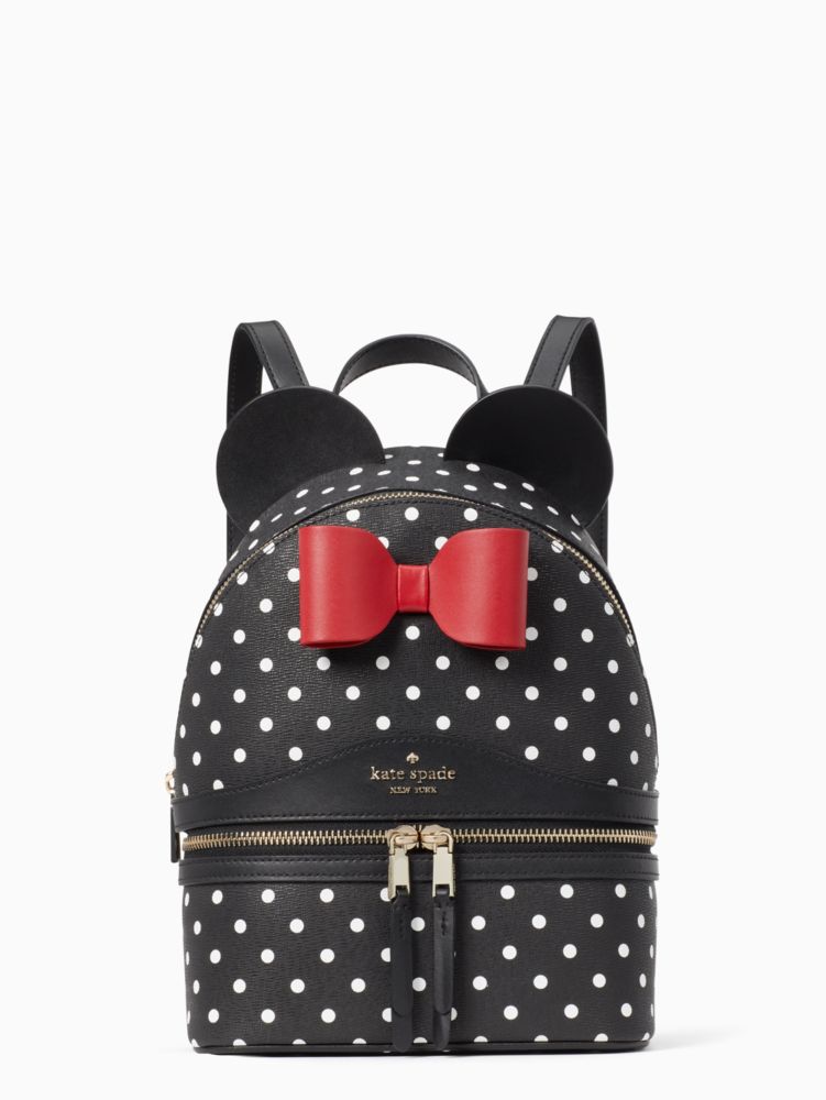 Kate Spade,disney x kate spade new york minnie dome backpack,backpacks & travel bags,Black Multi