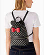 Kate Spade,disney x kate spade new york minnie dome backpack,backpacks & travel bags,Black Multi