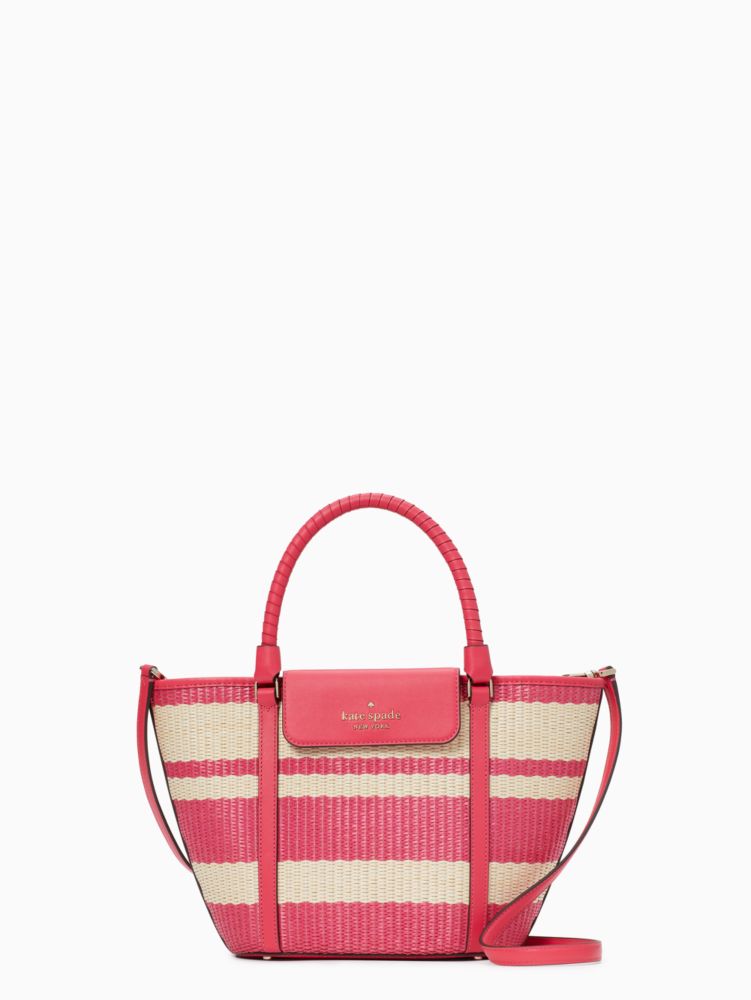 Kate spade pink and white purse sale