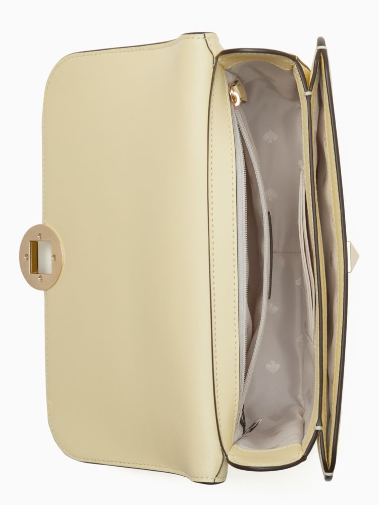 Kate Spade,audrey flap crossbody,Lemon Fondant