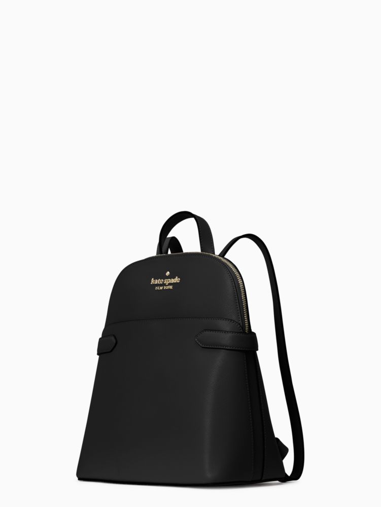 Kate Spade New York Staci Dome Leather Medium Backpack Black