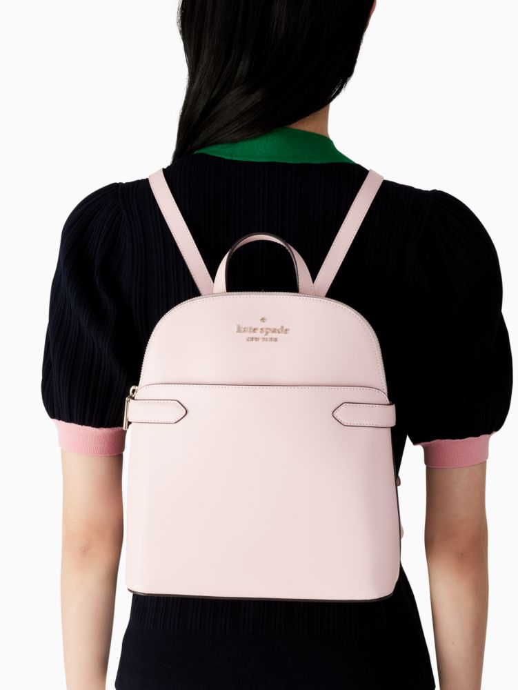 Kate Spade,staci dome backpack,backpacks,Chalk Pink