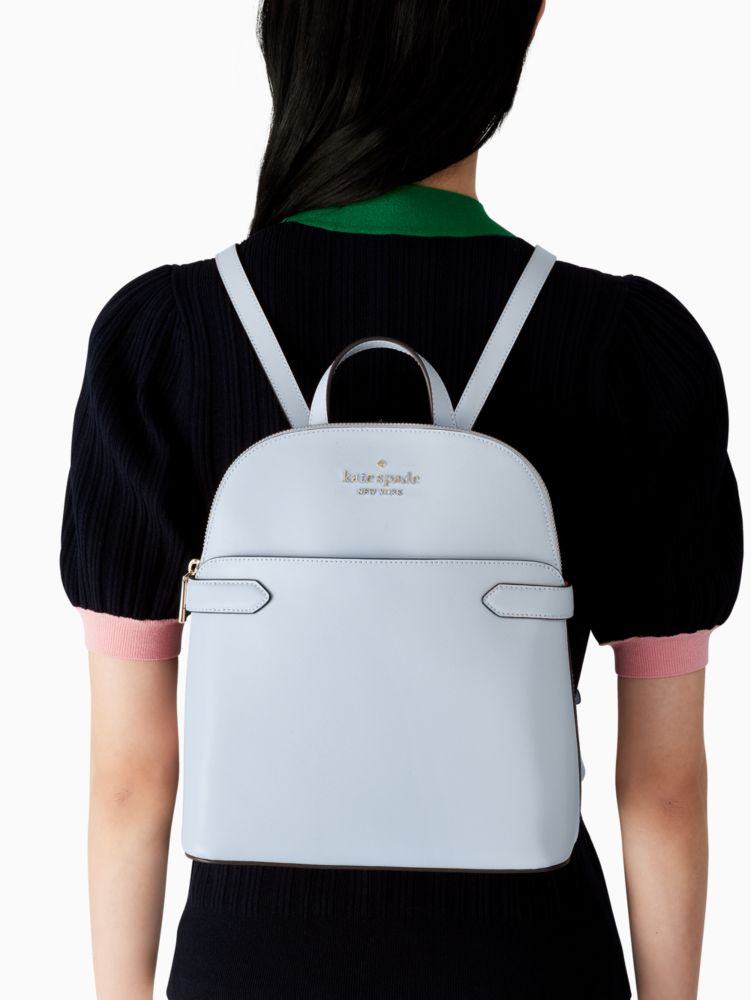Kate Spade,staci dome backpack,backpacks,Pale Hydrangea