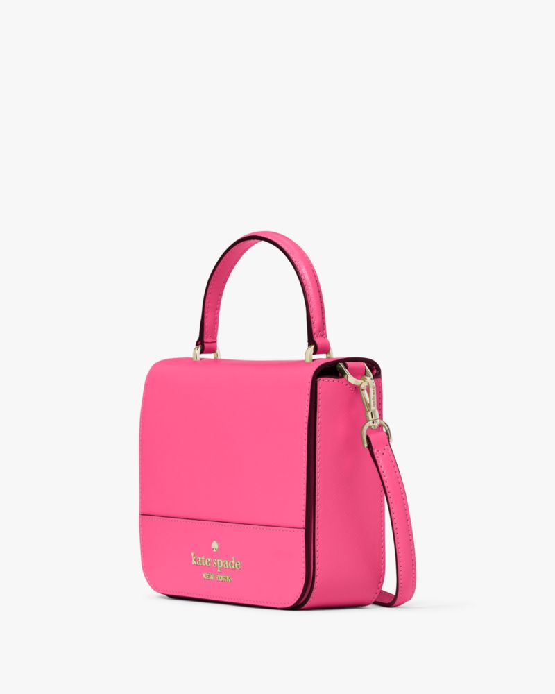 Kate Spade,staci square crossbody,Deep Hibiscus