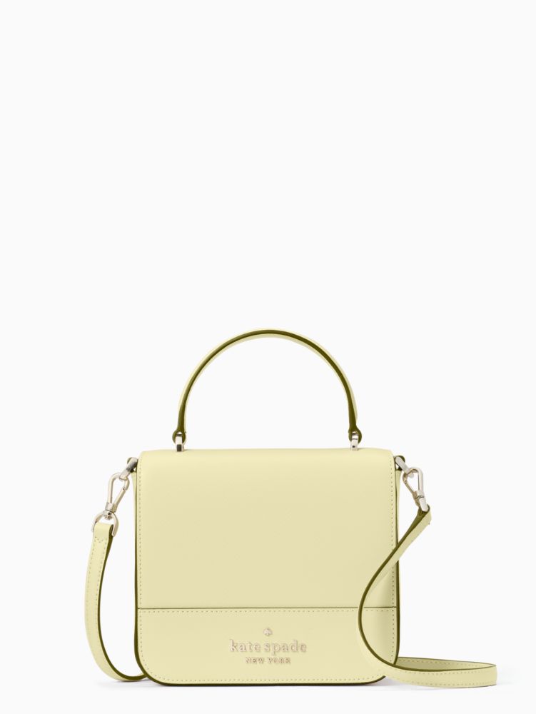 Kate Spade,staci square crossbody,Lemon Fondant