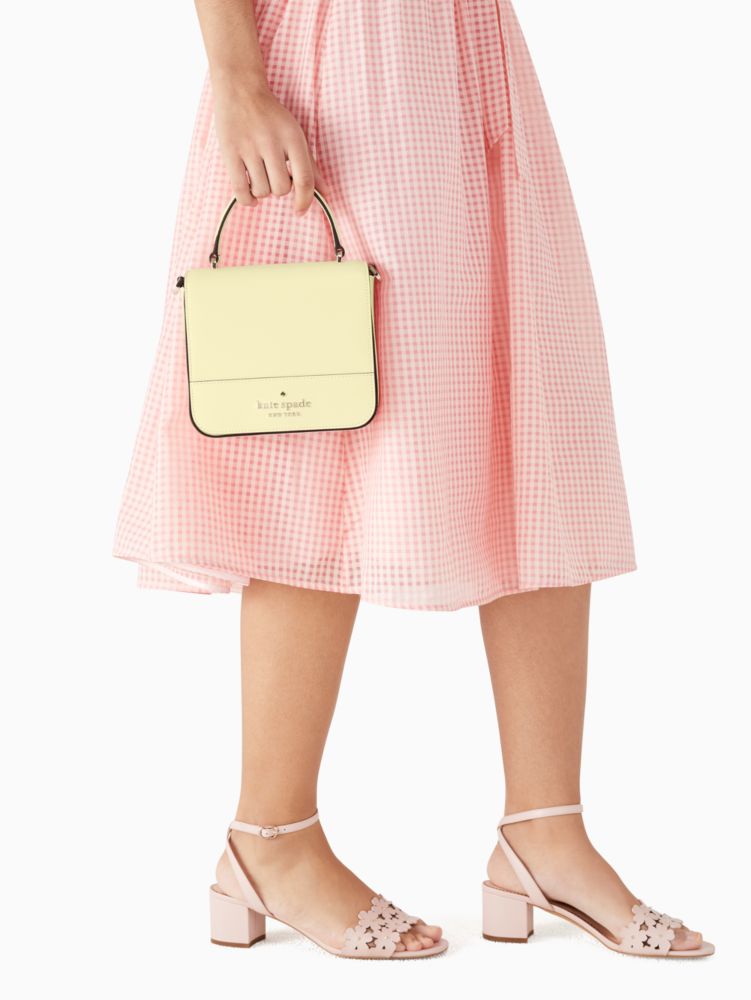 Kate Spade,staci square crossbody,Lemon Fondant