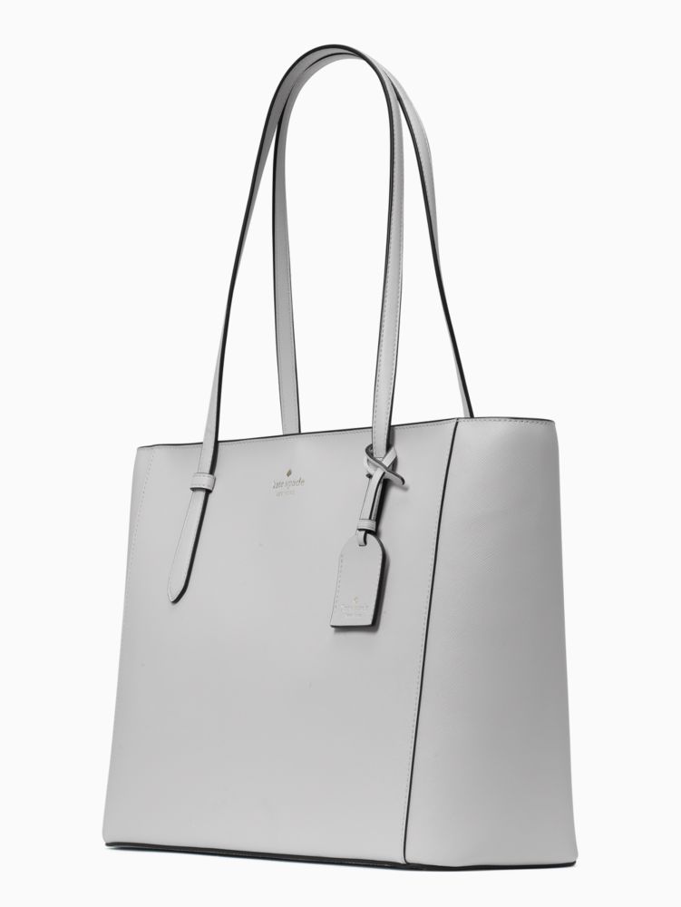Kate Spade Schuyler Medium Saffiano Leather Tote Bag Platinum Grey K7354  $359