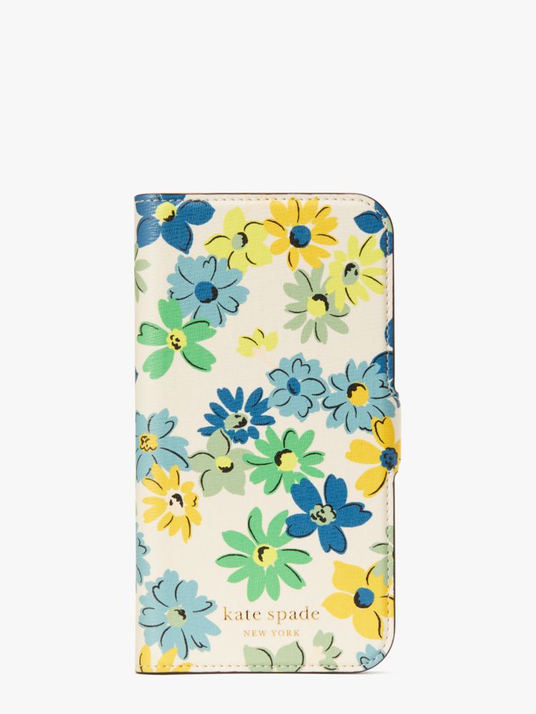 Spencer Floral Medley I Phone 13 Magnetic Wrap Folio Case | Kate