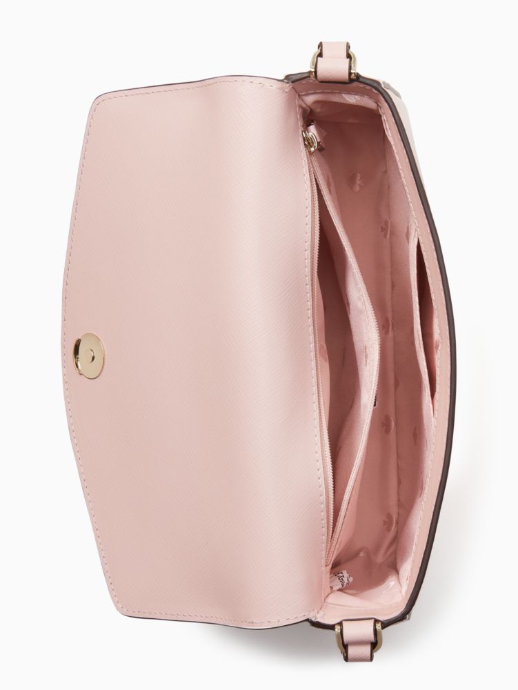 Kate Spade,Sadie Envelope Mini Crossbody,Leather,Crossbody,Word Embellishment,Logo,Lined,Casual,