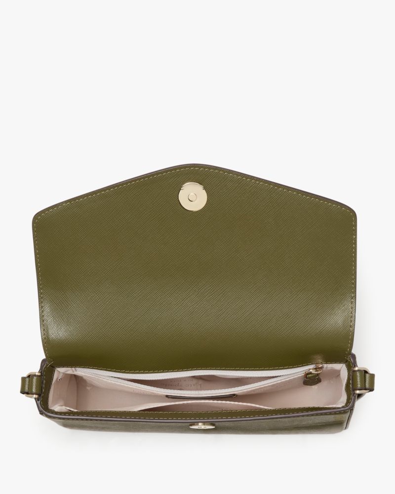 Kate Spade,Sadie Envelope Mini Crossbody,Leather,Crossbody,Word Embellishment,Logo,Lined,Casual,