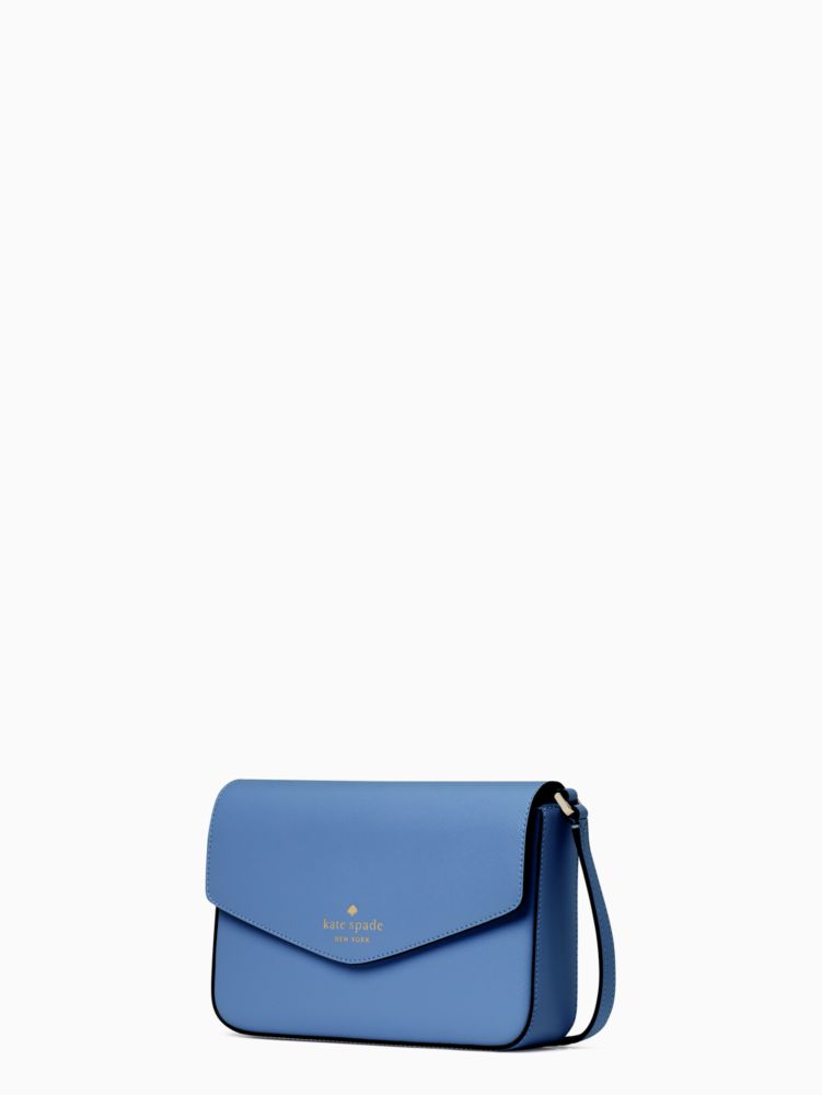 Kate Spade,Sadie Envelope Mini Crossbody,Leather,Crossbody,Word Embellishment,Logo,Lined,Casual,