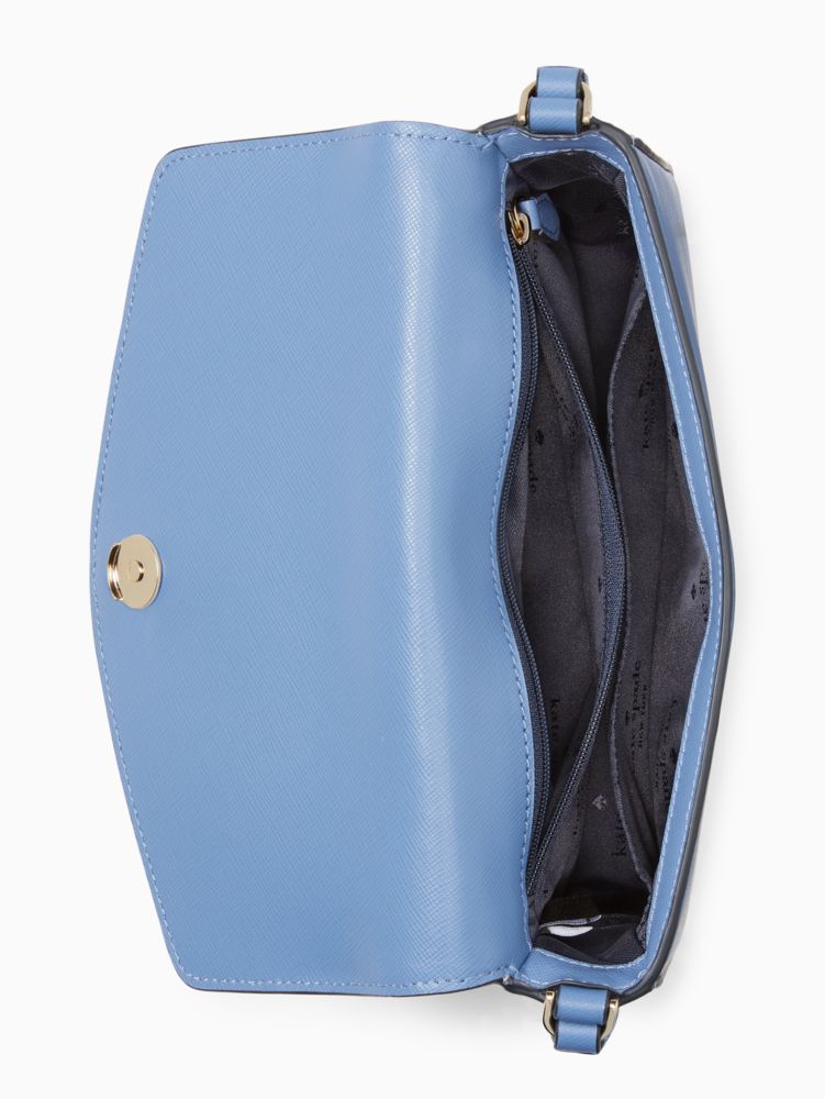 Kate Spade,Sadie Envelope Mini Crossbody,Leather,Crossbody,Word Embellishment,Logo,Lined,Casual,